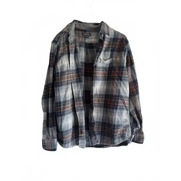 April 25th Flannels – Naruto Shadow Clone Upcycled Plaid Flannel | Eddie Bauer - Picture 4 of 7